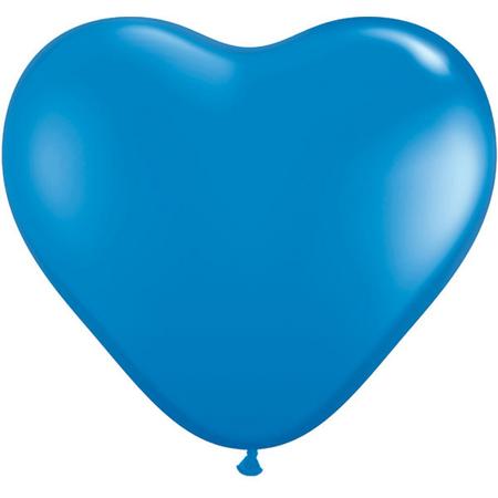 Topping ballon  Hart blauw 90cm